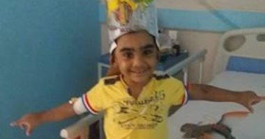 بالصور.. الطفل باسم "الأسمرانى" يعانى فشلا نادرا فى النخاع العظمى