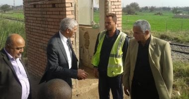 ‏‫بالصور .. رئيس الهيئة القومية لسكك حديد مصر يتفقد محطة القطارات بالقناطر الخيرية