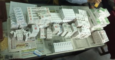 ضبط كميات كبيرة من الأدوية غير المصرح ببيعها فى صيدلة مخالفة بالشرقية