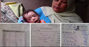 بالفيديو والصور.. "ما باليد حيلة".. طفل وحيد على ثلاثة بنات مصاب بضمور فى المخ وتضخم بالقلب..والأب: أنا مديون وعايش فى غرفة بالإيجار وبننام على الأرض..أحمد يحتاج لـ2000 جنيه علاج فى الشهر ونفسى أعالجه