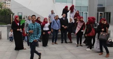 بالصور .. طلاب "إعلام " المنوفية يزورون مكتبة الإسكندرية
