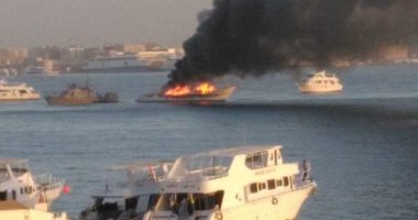 ماس كهربائى وراء نشوب حريق مركب الغردقة السياحى 