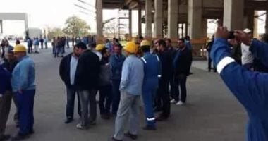 بالصور.. عمال المصرية للأسمدة و"أيبك" يطالبون بزيادة الرواتب بالعين السخنة
