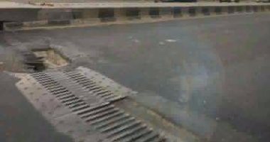 شكوى من تهالك الطريق الدائرى أعلى منطقة الوراق