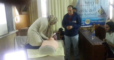 روتارى الإسكندرية وروتاراكت ينهيان دورة تدريبية لإنعاش القلب والإسعافات الأولية