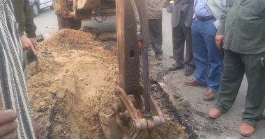 سكرتير عام الغربية: جارى تغيير ماسورة مياه الشرب الرئيسية بسبب التسريب