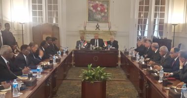 وزير الخارجية يستقبل وفد مجلسى الشؤون الخارجية المصرى والسودانى