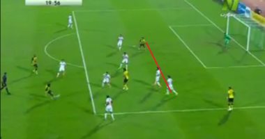 بالفيديو والصور.. المساعد يلغى هدفا صحيحا لدجلة أمام الزمالك