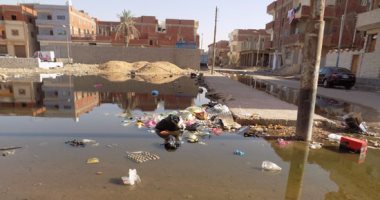 بالصور.. حى الأمل بطور سيناء يغرق فى مياه الصرف الصحى