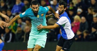 شاهد. برشلونة يفشل فى هز شباك هيركوليس بشوط أول سلبى بالكأس