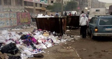 تراكم أكوام القمامة وحرقها بمدخل مدينة قباء بجسر السويس