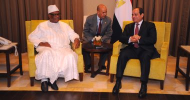 السيسي يستقبل رئيس مالى فى أبو ظبى لبحث الأوضاع والنهوض بالعلاقات