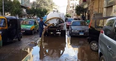 بالصور .. مياه الشرب بالمنوفية تواصل رفع مياه الأمطار.. وترفع الطوارىء