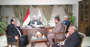 خالد فودة يستقبل رئيس إقليم القناة وسيناء الثقافى 