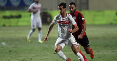 نهاية الشوط الأول.. تقدم الزمالك على الداخلية 1 / 0