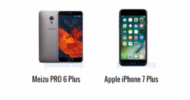 بالمواصفات.. أبرز الفروق بين هاتفى iPhone 7 Plus وMeizu PRO 6 Plus