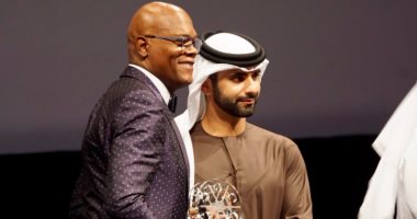 بالصور.. تكريم صامويل جاكسون والهندية ريكا وجبريال يارد بمهرجان دبى السينمائى