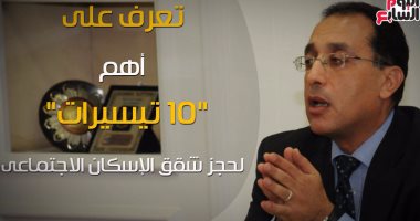 شاهد فى دقيقة.. أهم 10 تيسيرات  لحجز شقق الإسكان الاجتماعى