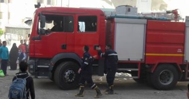 حريق بفناء مدرسة الصنايع بمطروح يعطل الدراسة بالفترة المسائية