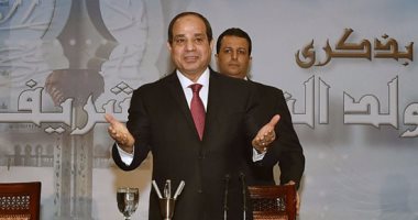 بالصور.. السيسي يهنىء الشعب المصرى بمناسبة ذكرى مولد النبى محمد