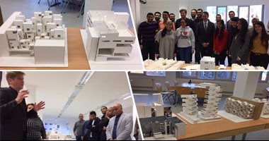 بالصور.. جولة داخل مقر الجامعة الألمانية بـ"برلين".. طلاب العمارة يشاركون فى تصميم وتطوير متحف الفنون الحديثة بألمانيا.. أشرف منصور: "خريجونا منتشرون حول العالم والمصرى قادر وينقصنا الإيمان بالذات"