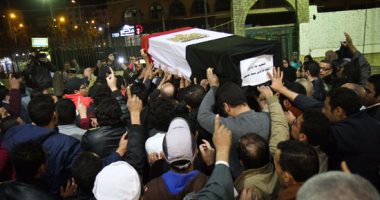 الداخلية تبث فيديو الجنازات العسكرية لشهداء الشرطة بانفجار الهرم