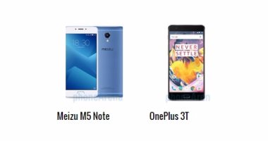 بالمواصفات.. أبرز الفروق بين هاتفى M5 Note وOnePlus 3T