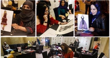 مسابقة فى تصميم الأزياء من "الاسكيتش للفستان" بمهرجان "كايرو فاشون وينتر"