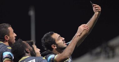 شاهد.. احتفالات "كهربا" حديث جماهير اتحاد جدة