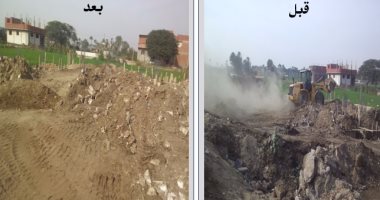 الجيزة تزيل 359 حالة تعدى على مساحة 12 فدان أرض زراعية 