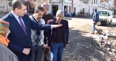 سكرتير عام أسيوط يطلب القضاء على مقالب القمامة بمنطقة الوليدية