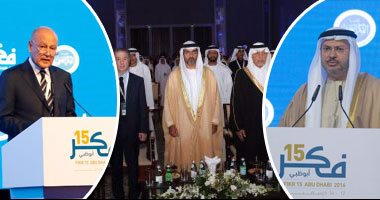 بالصور..وحدة الخليج مسألة مصير..الخليج يتمسك بالتعاون بمؤتمر "فكر15".. خالد الفيصل: انهضوا ولا تسمحوا بعودة الاستعمار.. أنور قرقاش: الوحدة خير من الفرقة.. وعبداللطيف الزيانى: 35 عاما من التكامل الناجح