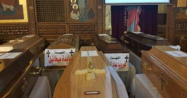   ننشر أول صور لجثامين شهداء تفجير "البطرسية" بعد وصولها كنيسة العذراء