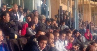 بالصور.. جهاز المنتخب يتابع مباراة الزمالك وبتروجت