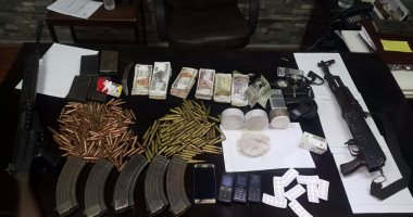 حبس تشكيل عصابى ضبط بحوزته مخدرات وأسلحة نارية بالطالبية