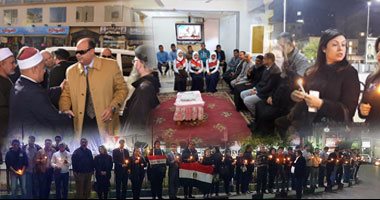 بالفيديو والصور..المحافظون ومدراء الأمن يستنفرون لتقديم لعزاء فى شهداء الكنيسة البطرسية.. ويتفقدون التمركزات الأمنية.. والقيادات التنفيذية والكنسية تؤكد على وحدة نسيج الوطن.. ووقفات تضامنية للأهالى
