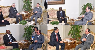 "مصر منفتحة على العالم"..4 لقاءات خارجية للسيسي تبحث الاستثمار والطاقة المتجددة والتعاون الأفريقى.. رئيسا تشاد والسنغال يعزيان فى ضحايا "الكنيسة البطرسية".. ورئيس "التمويل الدولية": متفائل بمستقبل مصر