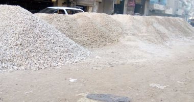 أهالى شارع كعبيش بفيصل يشكون تأخر رصف الشارع لأكثر من شهرين