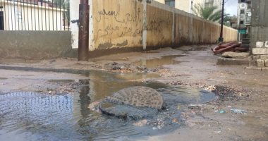 بالصور.. الصرف الصحى يحاصر أهالى قرية برج مغيزل بكفر الشيخ