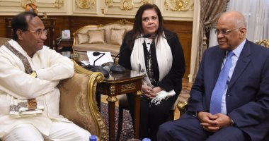 على عبد العال يستقبل رئيس المجلس التشريعى لولاية أندرا براديش الهندية