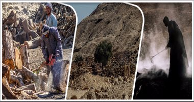 بالصور.. مكامير الفحم بأسيوط ثروة مالية مغلفة بالموت.. حياة 5 آلاف عامل مهددة بالسل والربو والعمل فى 400 درجة مئوية.. ويطالبون البيئة بتوفير حل دخل قبل إغلاق مصدر دخلهم لتجنب زيادة البطالة