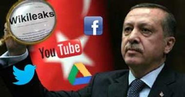 أردوغان يحطم الأرقام القياسية فى منع الأتراك من مواقع التواصل الاجتماعى فى 2016.. حجب فيس بوك ويوتيوب بعد اغتيال السفير الروسى واعتقال 11 نائبا كرديا.. ومنع خدمة جوجل درايف.. وأغلق ويكيليكس