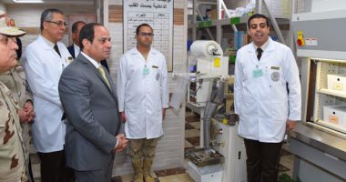  السيسي يفتتح المرحلة الرابعة لتطوير المجمع الطبى بكوبرى القبة