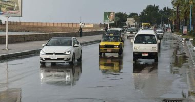 هطول أمطار متوسطة ​على مناطق متفرقة من الإسكندرية