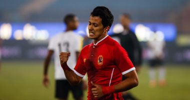 عمرو جمال يحرز الهدف الثالث للأهلي فى مرمى الألومنيوم
