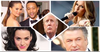 دونالد ترامب و"حرب النجوم "..الرئيس يترك حفل تنصيبه للهواة بعد رفض سيلين ديون وألتون جون..مقابلته لكانى ويست لم تقنعه.. وجمهور الإيطالى بوتشيلى يجبره على الرفض..بالدون يعرض غناء "الطريق السريع للجحيم"