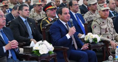 بالفيديو والصور.. ..السيسى: "المياه اللى بتُقدم للناس آمنه تمامًا وتحت سيطرة شركات وطنية"