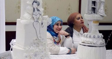 "اليوم السابع" فى جولة بمعرض "أفراحنا" لكيك حفلات الزفاف