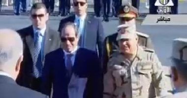السيسى يصل مقر شركة النصر للكيماويات الوسيطة لافتتاح توسعات جديدة