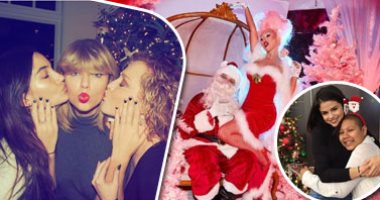 20 صورة تكشف احتفالات نجوم العالم بالكريسماس.. كيم كاردشيان وأسرتها بعرض باليه.. سيلينا جوميز وجنيفر لورانس تزوران مستشفيات الأطفال.. مايلى سايرس مع خطيبها وعائلته.. وتايلور سويفت تُقبل صديقاتها